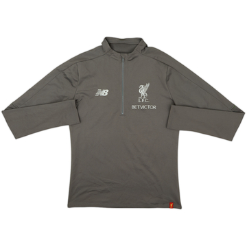 2018-19 Liverpool New Balance 1/4 Zip Drill Top - 8/10 - (S)