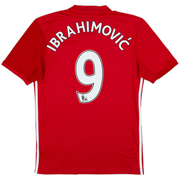 2016-17 Manchester United Home Shirt Ibrahimovic #9 - 7/10 - (S)