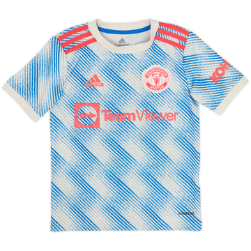 2021-22 Manchester United Away Shirt - 10/10 - (S.Boys)