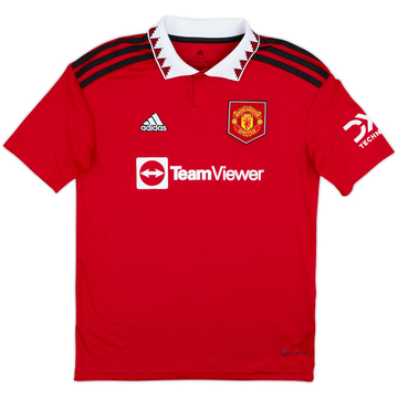 2022-23 Manchester United Home Shirt - 9/10 - (M.Boys)