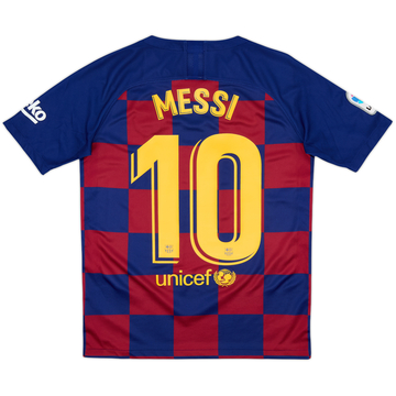 2019-20 Barcelona Home Shirt Messi #10 - 9/10 - (XL.Boys)