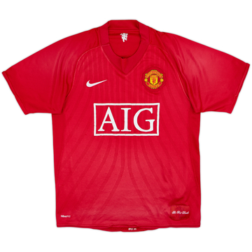 2007-09 Manchester United Home Shirt - 3/10 - (S)