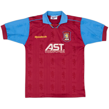 1995-97 Aston Villa Home Shirt - 8/10 - (L.Boys)