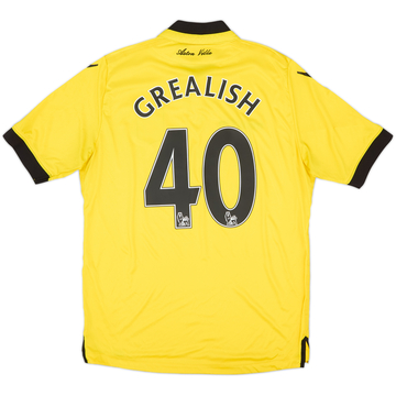 2015-16 Aston Villa Away Shirt Grealish #40 - 6/10 - (L)