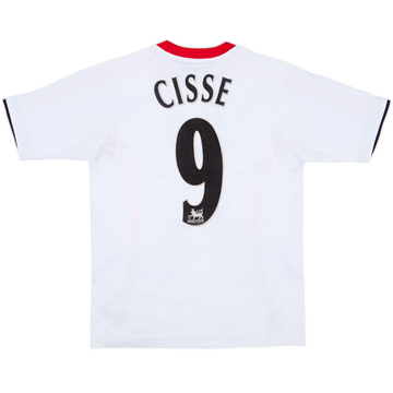 2005-06 Liverpool Away Shirt Cisse #9 - 8/10 - (L.Boys)