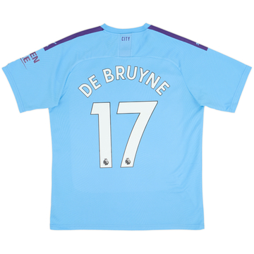 2019-20 Manchester City Home Shirt De Bruyne #17 - 6/10 - (L)