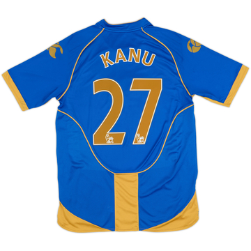 2008-09 Portsmouth Home Shirt Kanu #27 - 7/10 - (M)