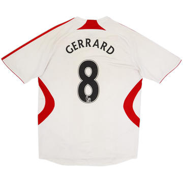 2007-08 Liverpool Away Shirt Gerrard #8 - 5/10 - (M)