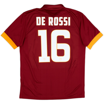 2014-15 Roma Home Shirt De Rossi #16 - 6/10 - (M)