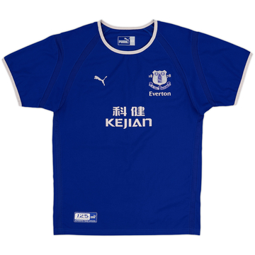 2003-04 Everton Home Shirt - 8/10 - (XL.Boys)