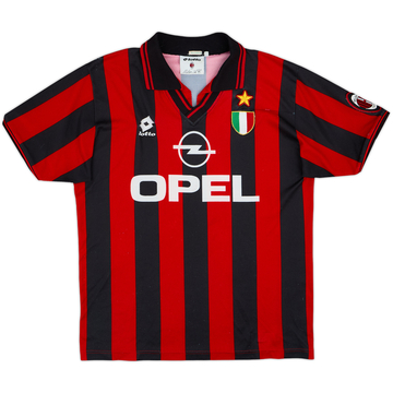 1996-97 AC Milan Home Shirt - 5/10 - (XL.Boys)