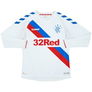 2018-19 Rangers Away L/S Shirt - 7/10 - (M)