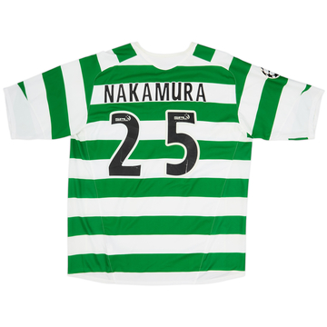 2005-07 Celtic Home Shirt Nakamura #25 - 4/10 - (XL)