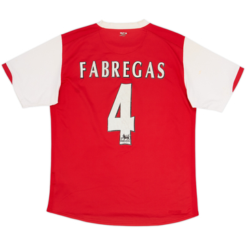 2006-08 Arsenal Camiseta Local Fabregas #4 - 6/10 - (M)