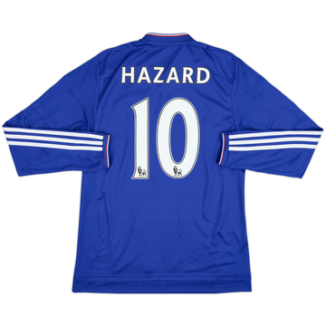 Camiseta de local del Chelsea 2015-16 L/S Hazard #10 - 6/10 - (M)