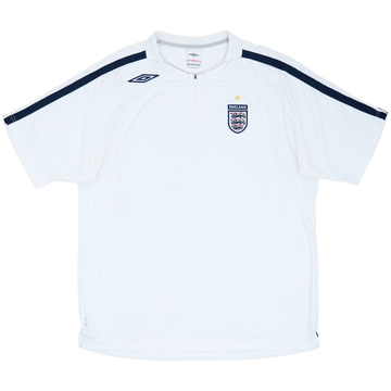 2006-07 England Umbro 1/4 Zip Polo Shirt - 5/10 - (XL)