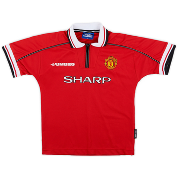 1998-00 Manchester United Home Shirt - 8/10 - (M.Boys)