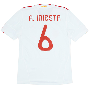2011 Spain Away Shirt Iniesta #6 - 8/10 - (M)