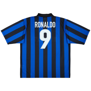 1998-99 Inter Milan Basic Home Shirt Ronaldo #9 - 8/10 - (XL)