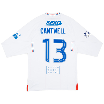 2023-24 Rangers Match Issue Away L/S Shirt Cantwell #13