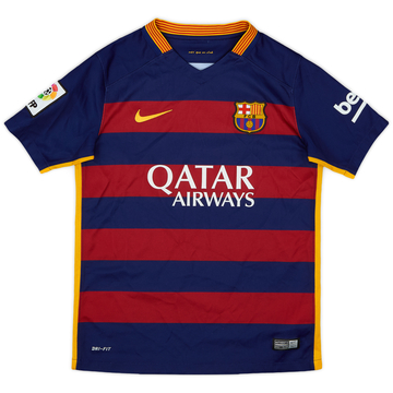 2015-16 Barcelona Home Shirt - 9/10 - (M.Boys)
