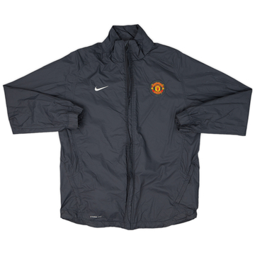 2010-11 Manchester United Nike Hooded Rain Jacket - 9/10 - (XL.Boys)