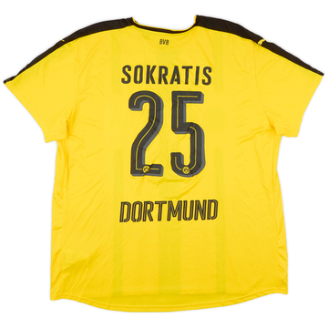 2016-17 Borussia Dortmund Home Shirt Sokratis #25 (3XL)