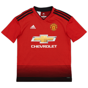 2018-19 Manchester United Home Shirt - 9/10 - (M.Boys)
