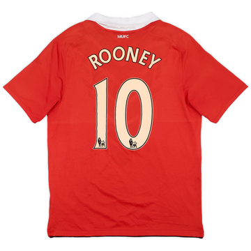 2010-11 Manchester United Home Shirt Rooney #10 - 7/10 - (L)