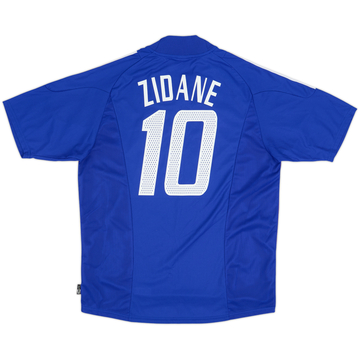 2002-04 France Home Shirt Zidane #10 - 9/10 - (L)