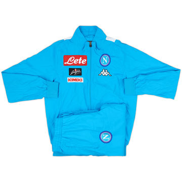 2017-18 Napoli Kappa Tracksuit - 9/10 - (S)