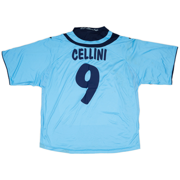 2007-08 Albinoleffe Match Issue Signed Home Shirt Cellini #9
