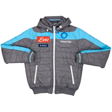 2014-15 Napoli Macron Padded Bench Coat - 6/10 - (L)