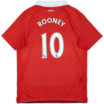 2010-11 Manchester United Home Shirt Rooney #10 - 6/10 - (L.Boys)