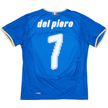 2007-08 Italy Home Shirt Del Piero #7 - 5/10 - (M)