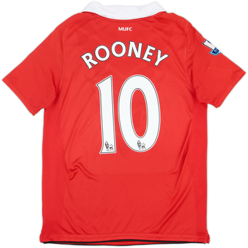 2010-11 Manchester United Home Shirt Rooney #10 - 8/10 - (XL.Boys)