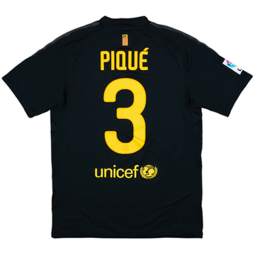 2011-12 Barcelona Away Shirt Pique #3 - 9/10 - (S)