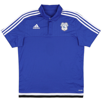 2015-16 Cardiff City adidas Polo Shirt - 9/10 - (L)