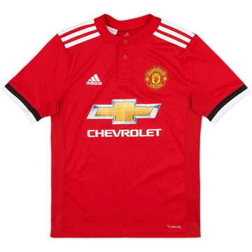 2017-18 Manchester United Home Shirt - 10/10 - (M.Boys)