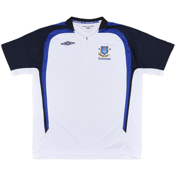 2008-09 Everton Umbro 1/4 Zip Polo Shirt - 9/10 - (L)