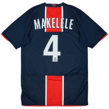 2008-09 Paris Saint-Germain Home Shirt Makelele #4 - 6/10 - (S)