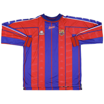 1997-98 Barcelona Home L/S Shirt - 9/10 - (XL)