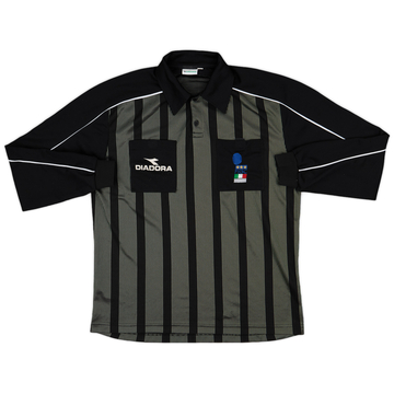 1990s Italy FIGC Diadora Referee L/S Shirt - 6/10 - (XL)