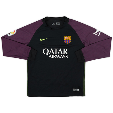 2016-17 Barcelona GK Shirt - 8/10 - (M.Boys)
