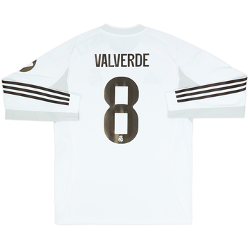 2025-26 Real Madrid Home L/S Shirt Valverde #8