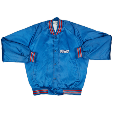 1980s New York Giants Chalk Line Satin Varsity Jacket - 7/10 - (L)