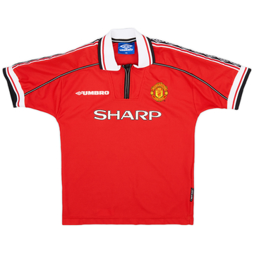 1998-00 Manchester United Home Shirt - 7/10 - (M.Boys)