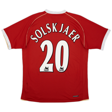 2006-07 Manchester United Home Shirt Solskjaer #20