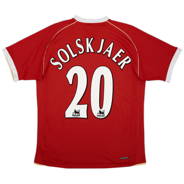 2006-07 Manchester United Home Shirt Solskjaer #20 ES
