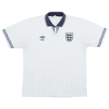 1990-92 England Home Shirt - 6/10 - (M)